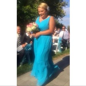 Blue prom dress